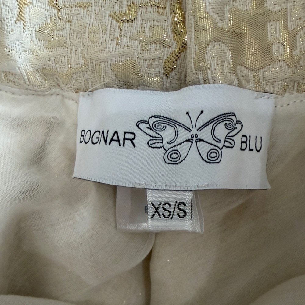 Bognar and Piccolini Bognar Blue,Size XS,Elegant Cream Maxi Skirt - Picture 16 of 17